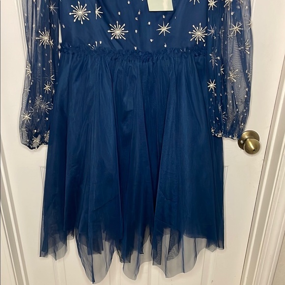 JessaKae Blue Bishop Sleeve Midi Dress - Picture 3 of 8